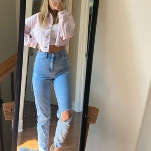 Light Wash Mom Jeans - Topshop